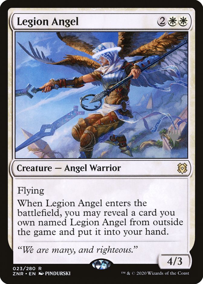 Legion Angel (Promo Pack) [Zendikar Rising Promos] | Gamers Paradise