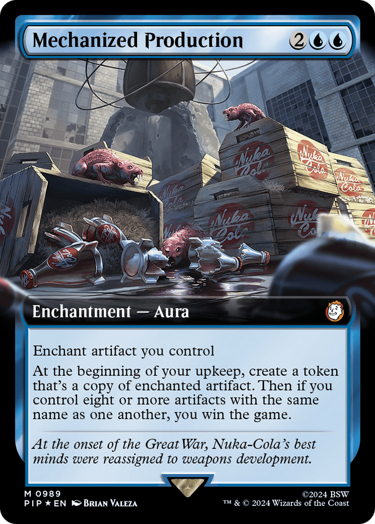 Mechanized Production (Extended Art) (Surge Foil) [Fallout] | Gamers Paradise