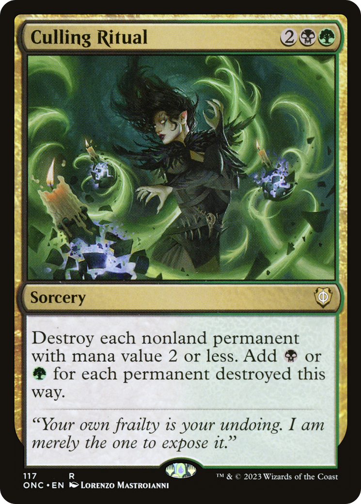 Culling Ritual [Phyrexia: All Will Be One Commander] | Gamers Paradise