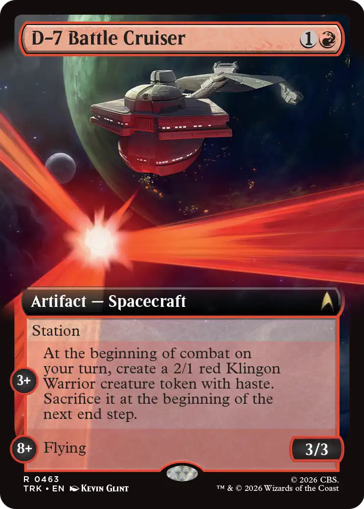 D-7 Battle Cruiser (Extended Art) [Star Trek] | Gamers Paradise