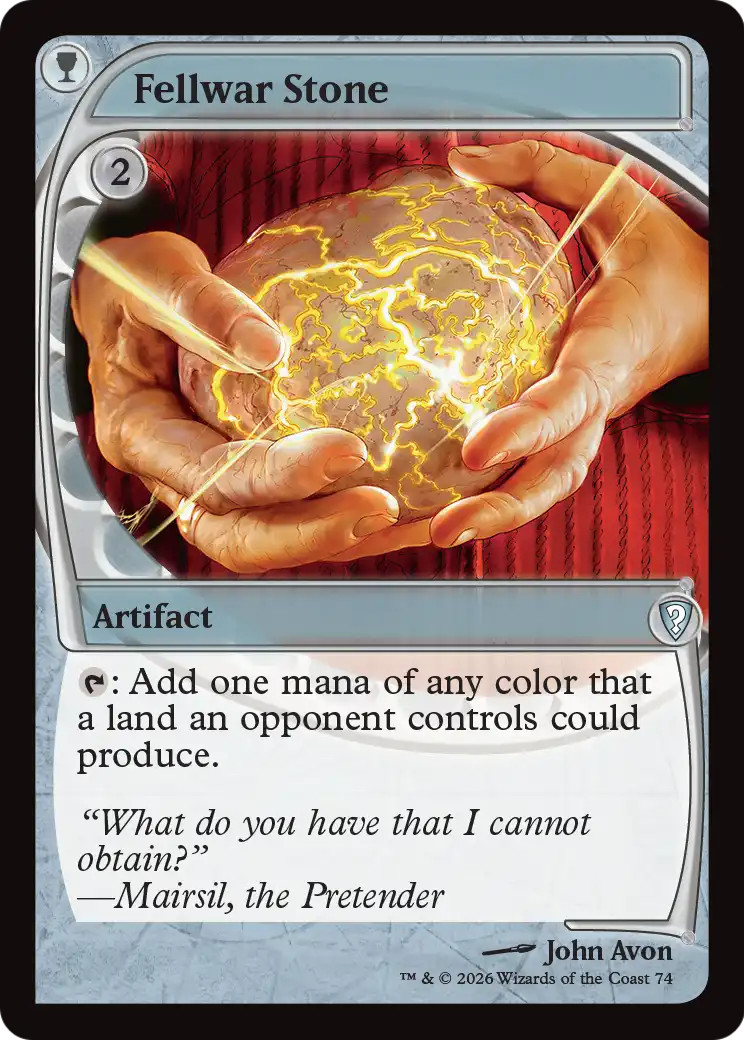 Fellwar Stone (Future Sight) [Mystery Booster: Commander Edition] | Gamers Paradise