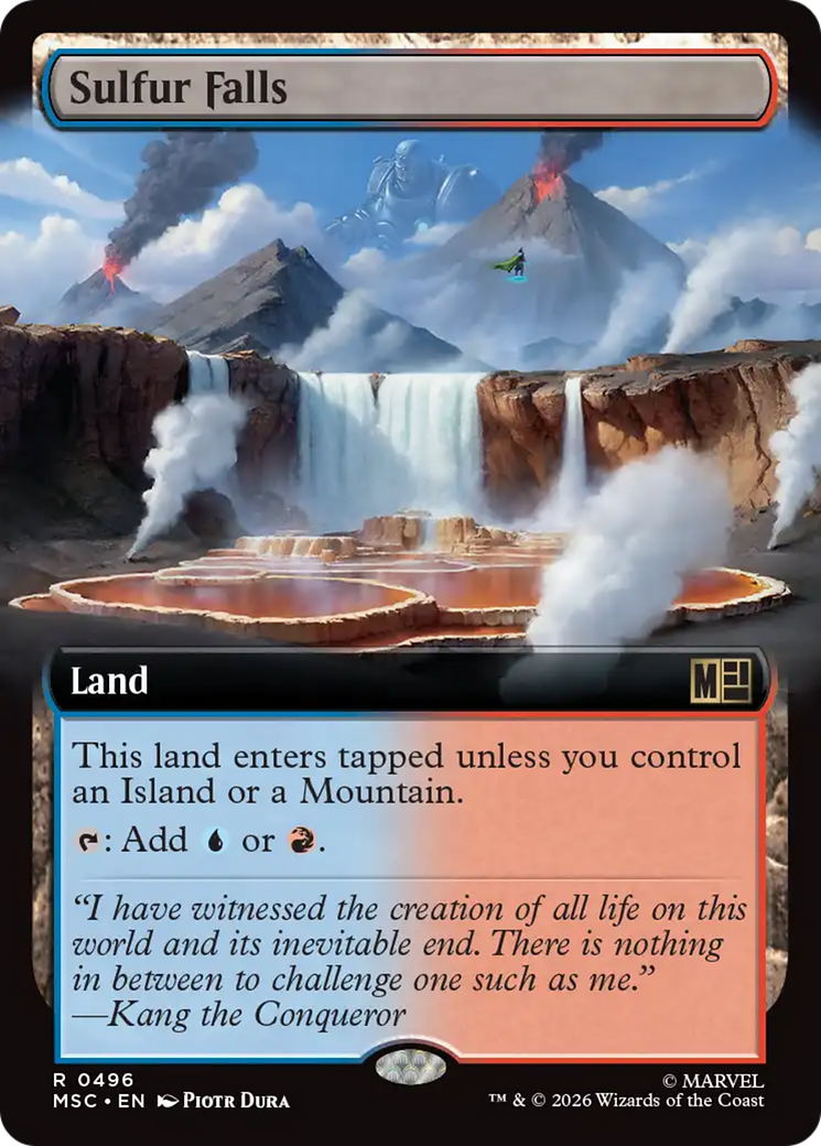Sulfur Falls (Extended Art) [Marvel Super Heroes Commander] | Gamers Paradise