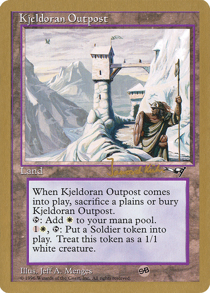 Kjeldoran Outpost (Janosch Kuhn) [World Championship Decks 1997] | Gamers Paradise
