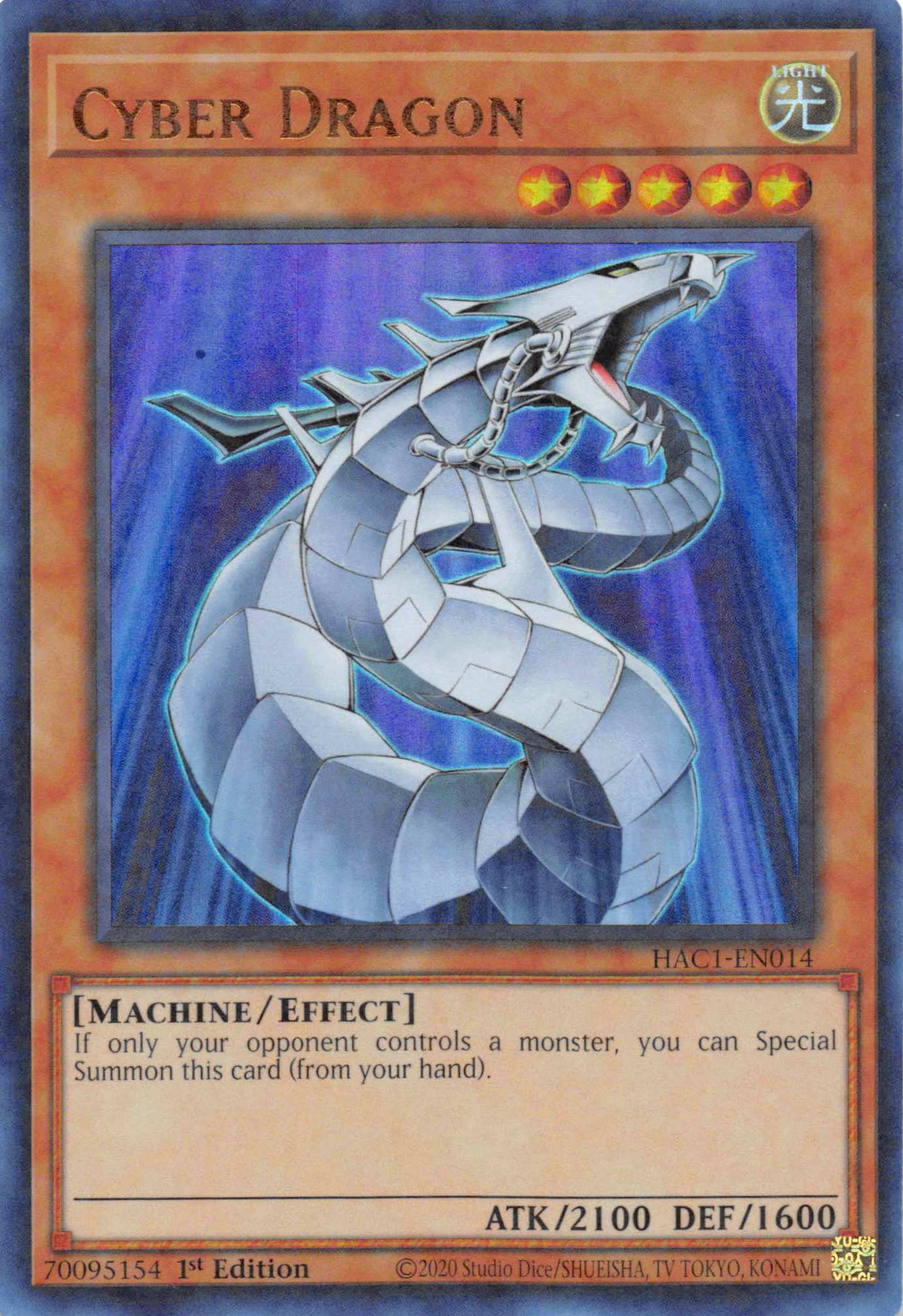 Cyber Dragon (Duel Terminal) [HAC1-EN014] Parallel Rare | Gamers Paradise