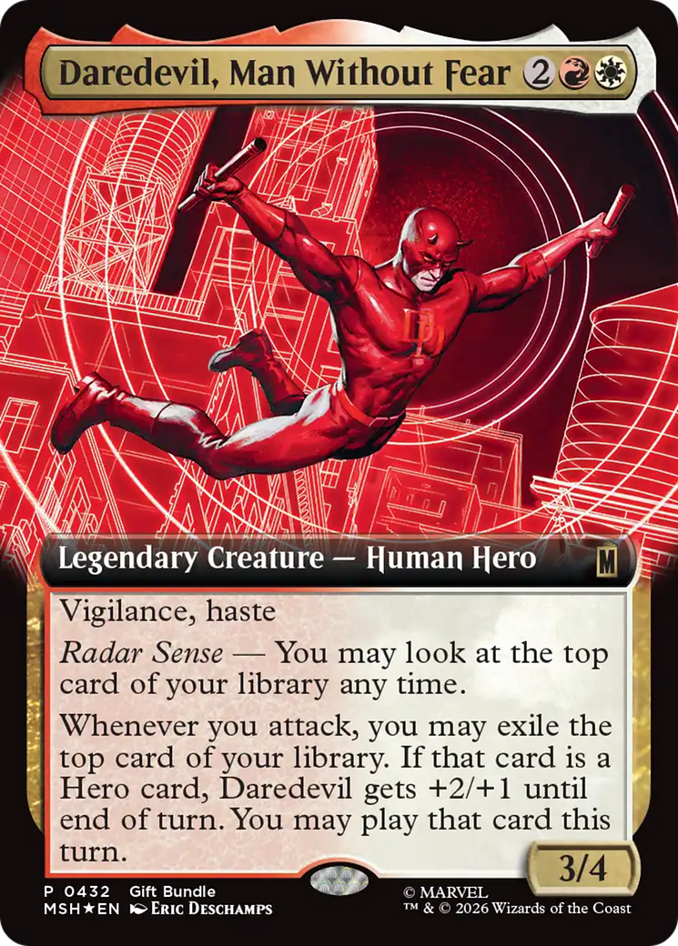 Daredevil, Man Without Fear (Extended Art) [Marvel Super Heroes Promos] | Gamers Paradise