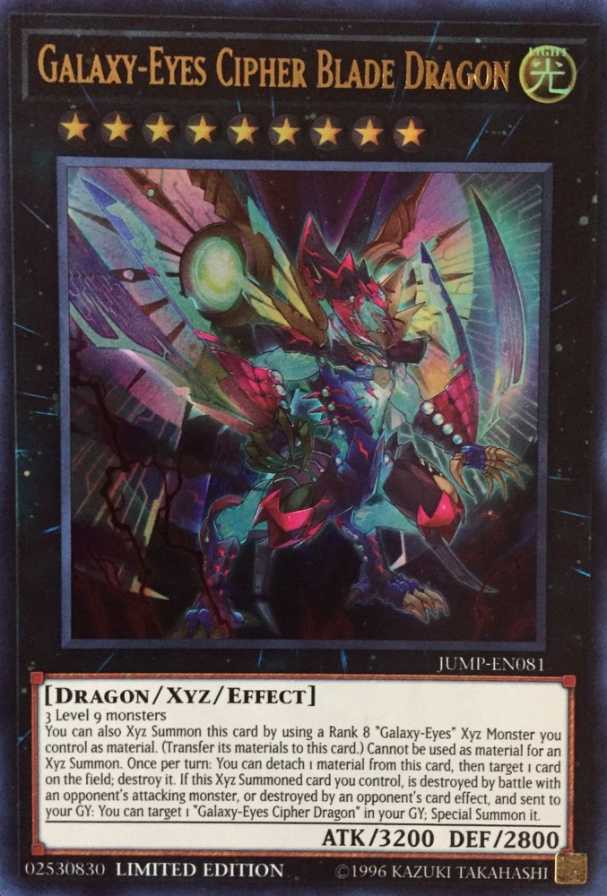 Galaxy-Eyes Cipher Blade Dragon [JUMP-EN081] Ultra Rare | Gamers Paradise