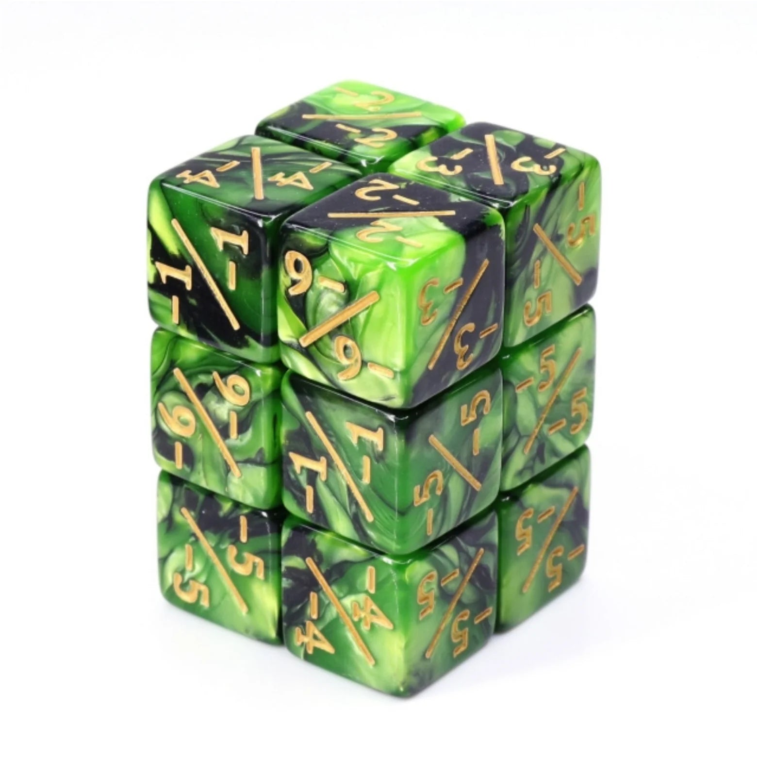 -1/-1 GREEN & BLACK COUNTERS FOR MAGIC - SET OF 8 | Gamers Paradise