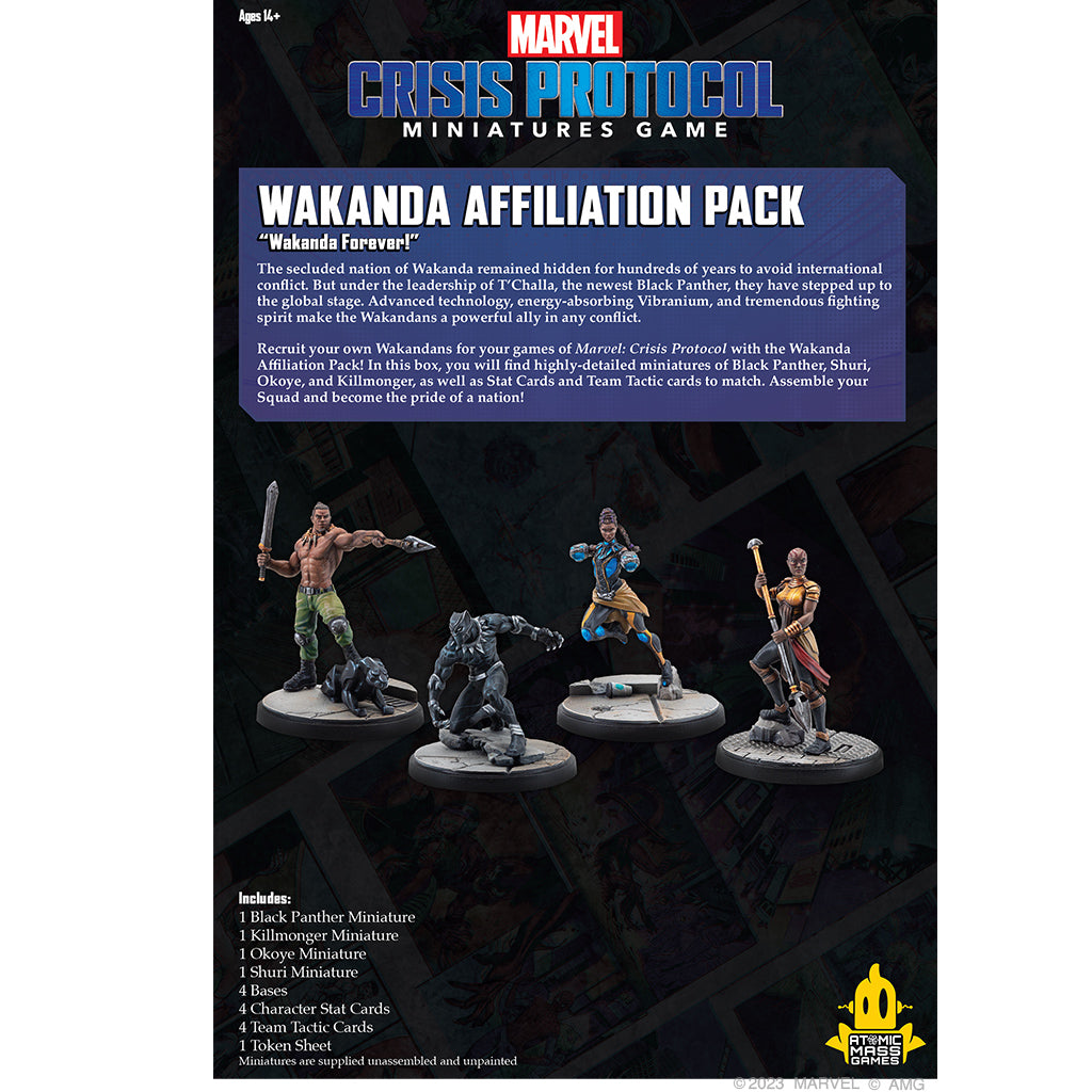 MARVEL: CRISIS PROTOCOL - WAKANDA AFFILIATION PACK | Gamers Paradise