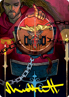 Sign in Blood Art Card (Gold-Stamped Signature) [Strixhaven: School of Mages Art Series] | Gamers Paradise
