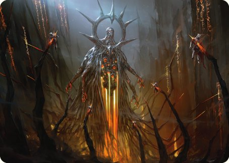 Solphim, Mayhem Dominus Art Card [Phyrexia: All Will Be One Art Series] | Gamers Paradise