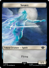 Spirit // Food (0023) Double-Sided Token (Surge Foil) [The Lord of the Rings: Tales of Middle-Earth Tokens] | Gamers Paradise