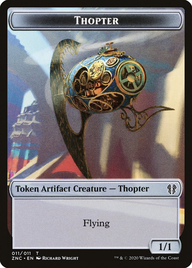 Faerie Rogue // Thopter Double-Sided Token [Zendikar Rising Commander Tokens] | Gamers Paradise