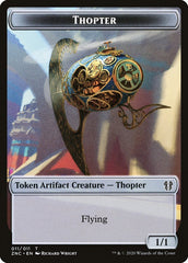 Faerie Rogue // Thopter Double-Sided Token [Zendikar Rising Commander Tokens] | Gamers Paradise