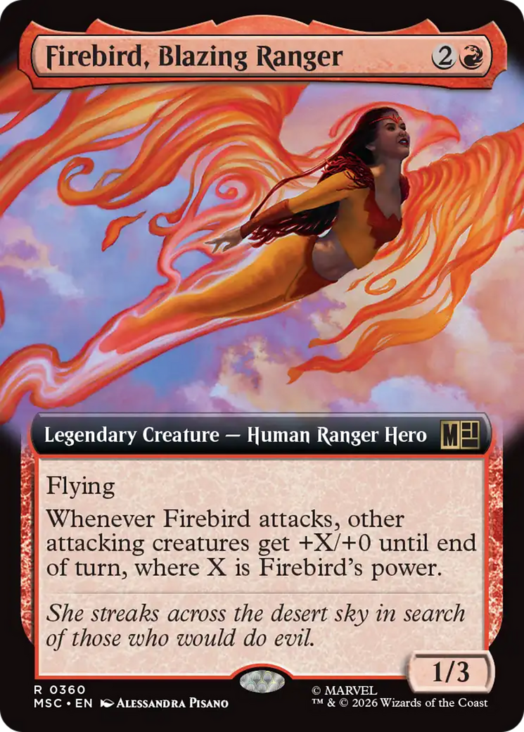 Firebird, Blazing Ranger (Extended Art) [Marvel Super Heroes Commander] | Gamers Paradise