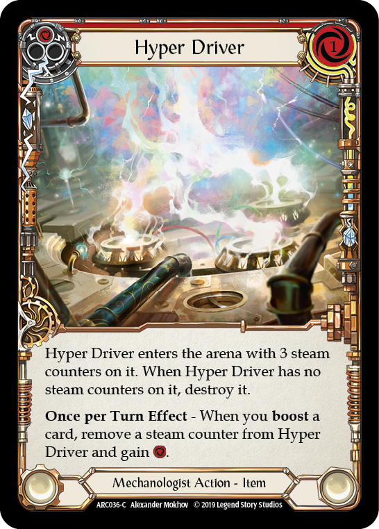 Hyper Driver [ARC036-C] (Arcane Rising)  1st Edition Rainbow Foil | Gamers Paradise