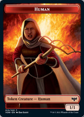 Wolf (011) // Human (010) Double-Sided Token [Innistrad: Crimson Vow Tokens] | Gamers Paradise