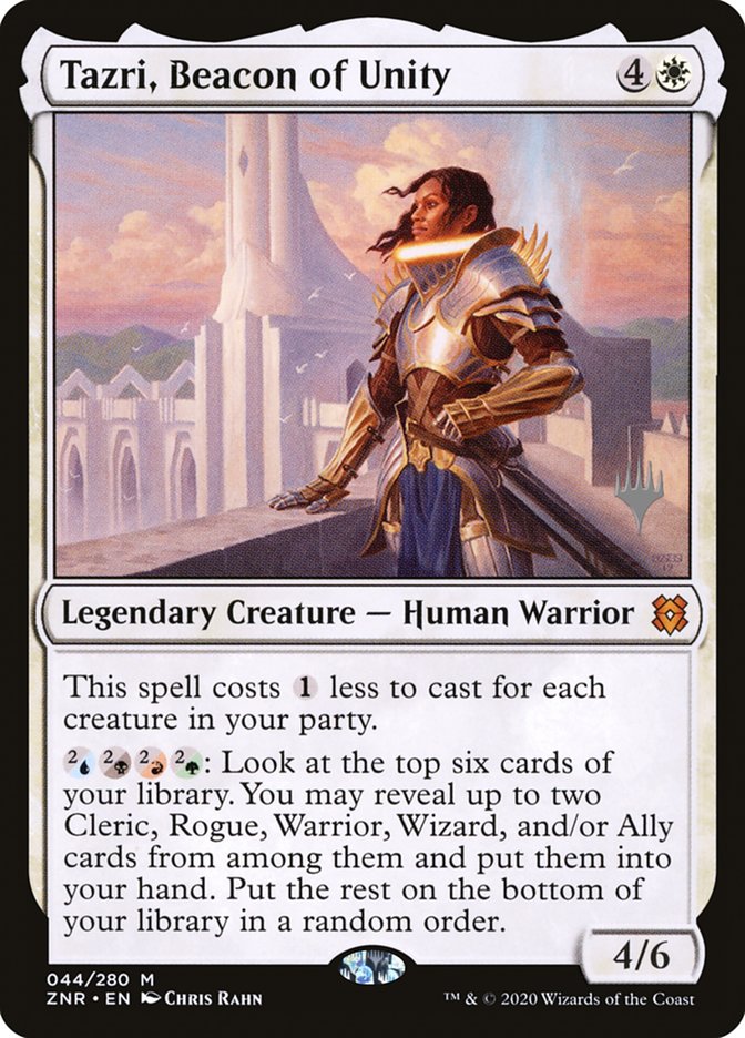 Tazri, Beacon of Unity (Promo Pack) [Zendikar Rising Promos] | Gamers Paradise