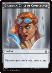 Chandra, Chill of Compliance // Chandra, Torch of Defiance Double-Sided Token [Reality Fracture Tokens] | Gamers Paradise
