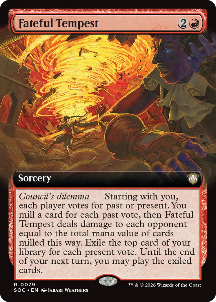 Fateful Tempest (Extended Art) [Secrets of Strixhaven Commander] | Gamers Paradise