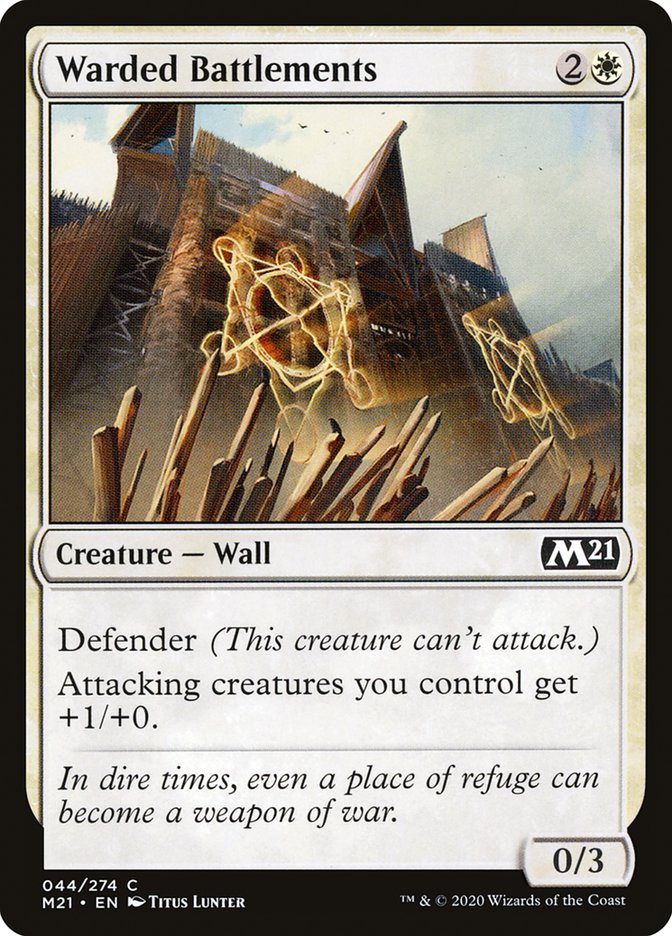 Warded Battlements [Core Set 2021] | Gamers Paradise