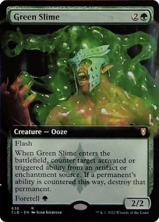 Green Slime (Extended Art) [Commander Legends: Battle for Baldur's Gate] | Gamers Paradise