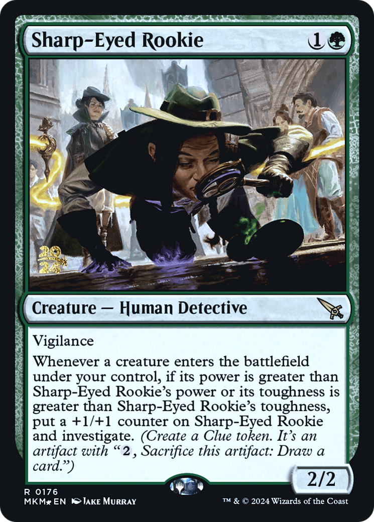 Sharp-Eyed Rookie [Murders at Karlov Manor Prerelease Promos] | Gamers Paradise