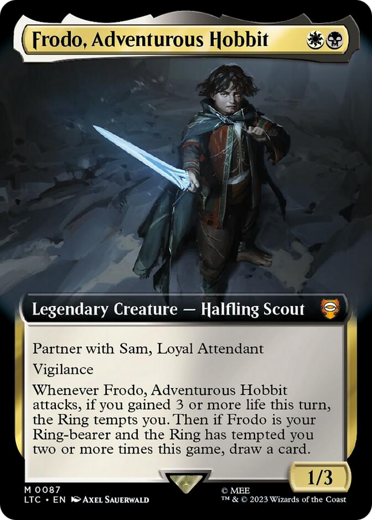 Frodo, Adventurous Hobbit (Extended Art) [The Lord of the Rings: Tales of Middle-Earth Commander] | Gamers Paradise