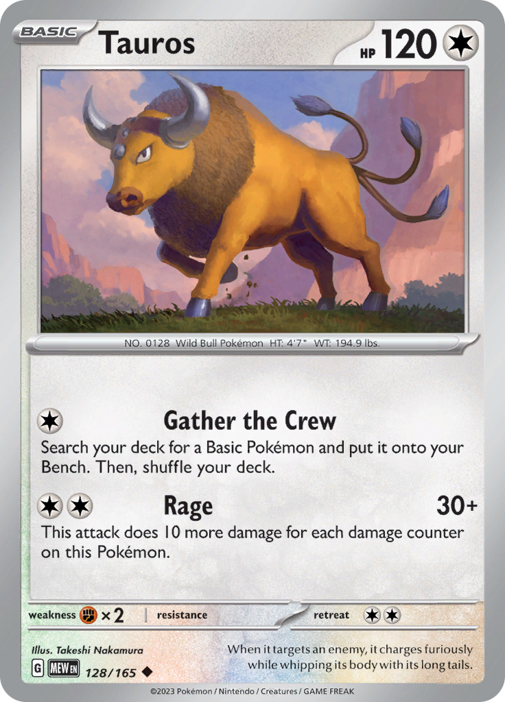 Tauros (128/165) [Scarlet & Violet: 151] | Gamers Paradise