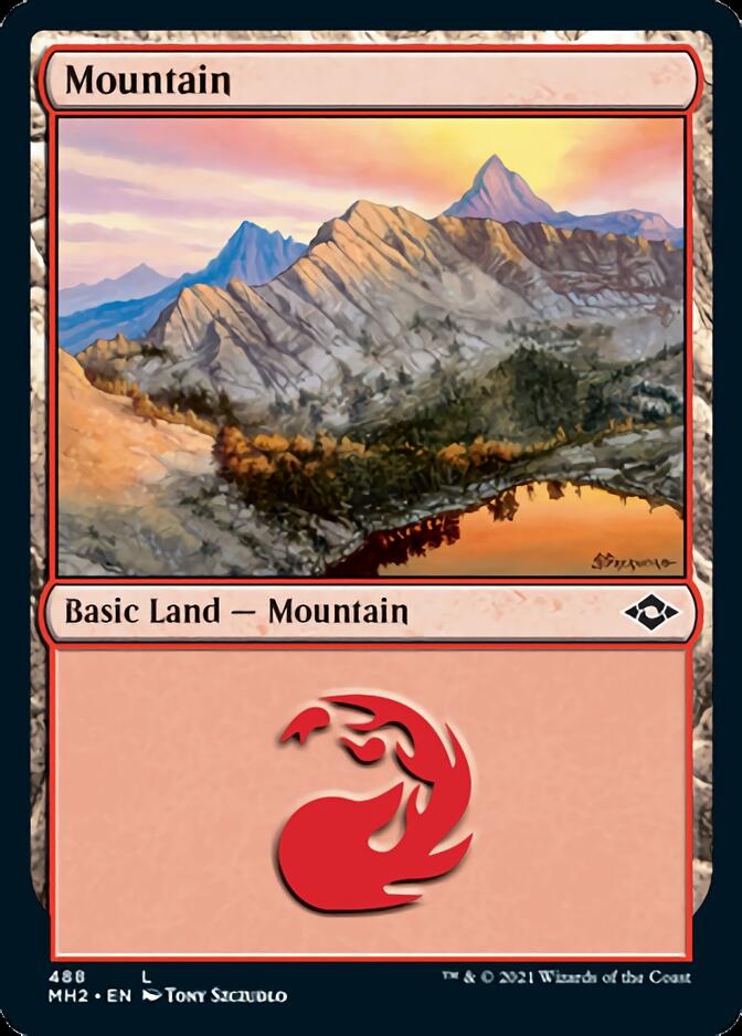 Mountain (488) (Foil Etched) [Modern Horizons 2] | Gamers Paradise