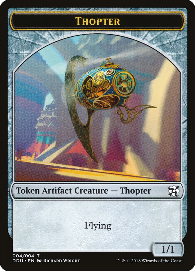 Thopter Token (004/004) [Duel Decks: Elves vs. Inventors Tokens] | Gamers Paradise