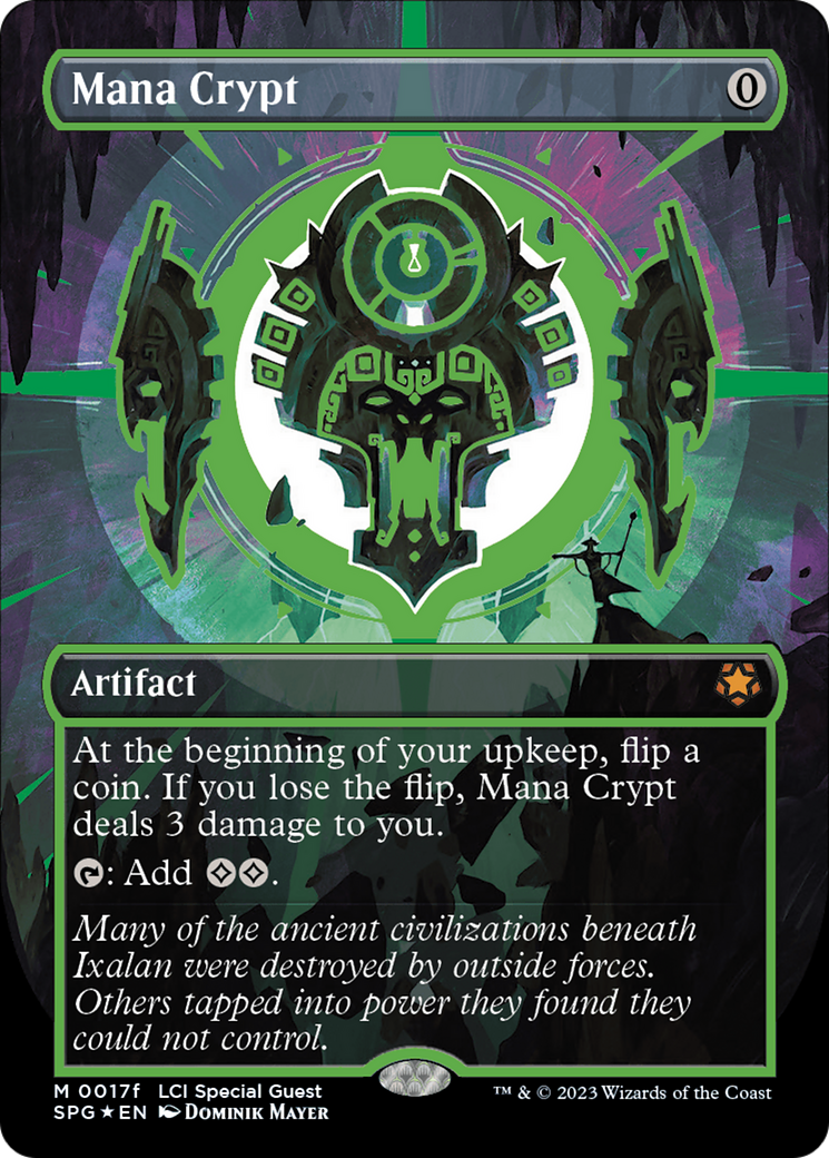 Mana Crypt (0017f) (Borderless) [The Lost Caverns of Ixalan Special Guests] | Gamers Paradise