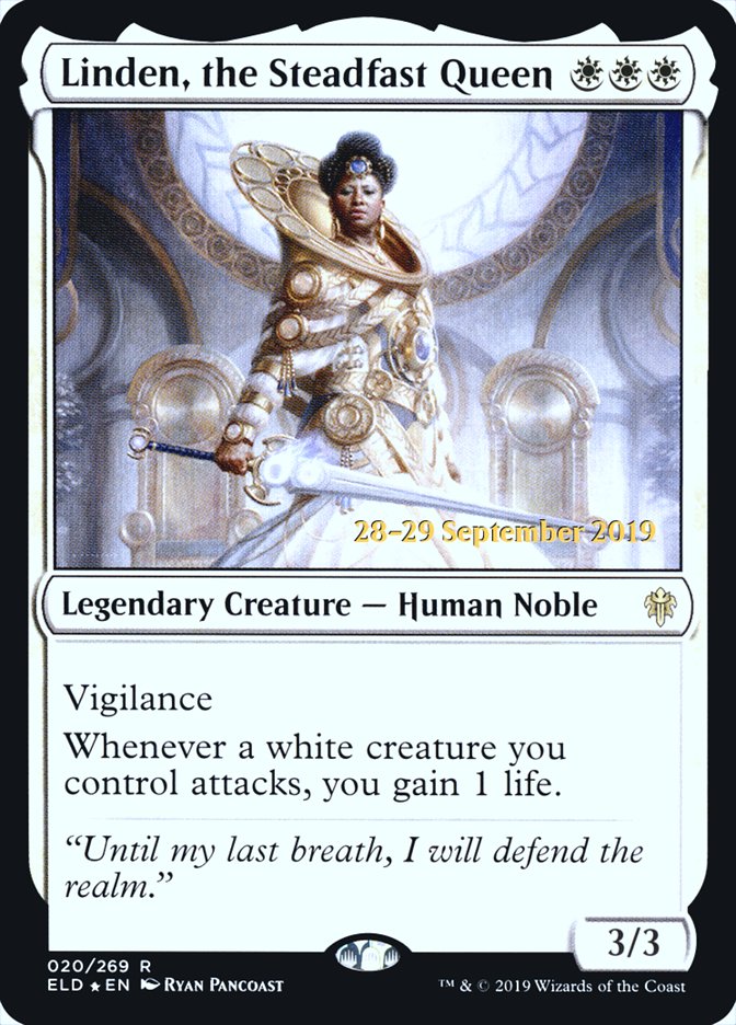 Linden, the Steadfast Queen [Throne of Eldraine Prerelease Promos] | Gamers Paradise