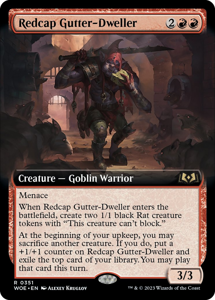 Redcap Gutter-Dweller (Extended Art) [Wilds of Eldraine] | Gamers Paradise