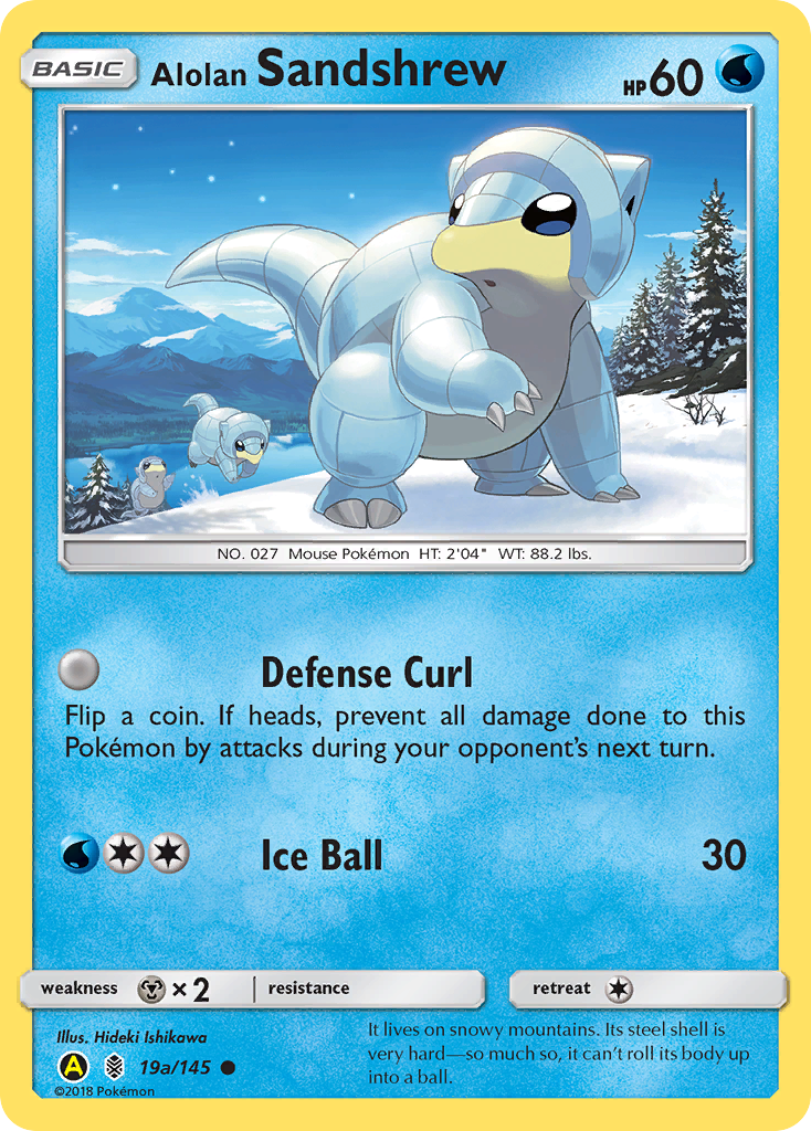 Alolan Sandshrew (19a/145) [Alternate Art Promos] | Gamers Paradise