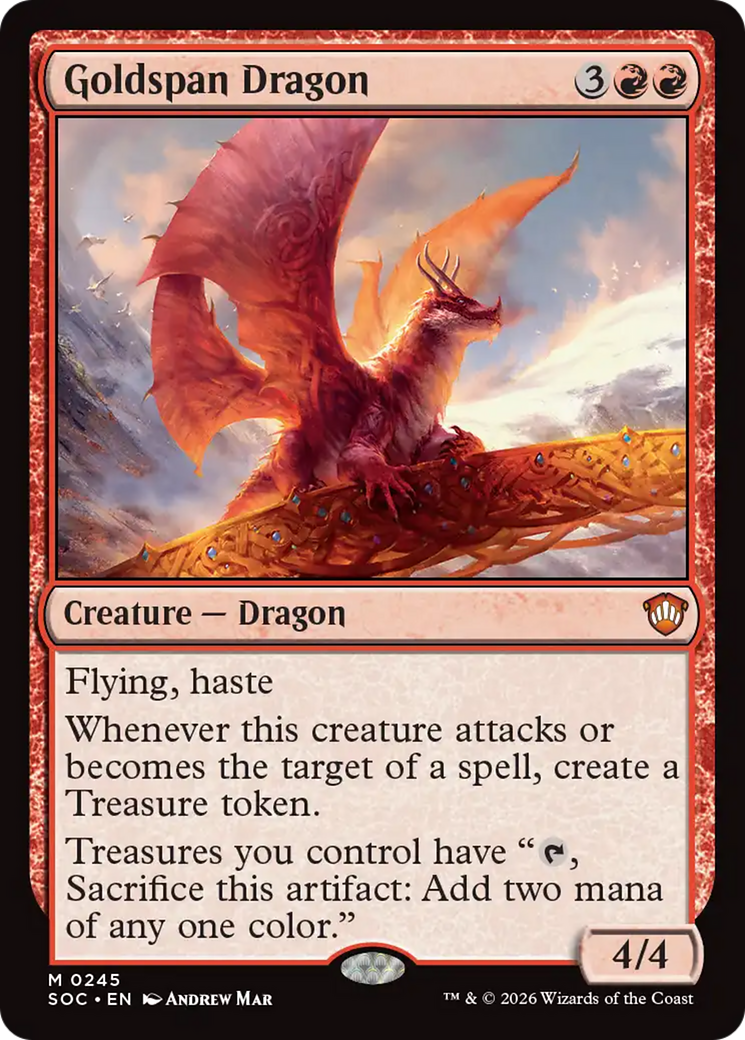 Goldspan Dragon [Secrets of Strixhaven Commander] | Gamers Paradise