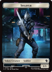 Soldier // Rebel Double-Sided Token [FINAL FANTASY Commander Tokens] | Gamers Paradise