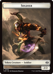 Soldier (0004) // Soldier (0005) Double-Sided Token [Tarkir: Dragonstorm Tokens] | Gamers Paradise