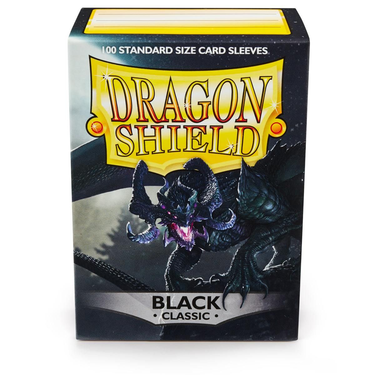 Dragon Shield: Standard 100ct Sleeves - Black (Classic) | Gamers Paradise