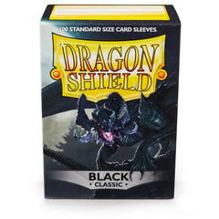 Dragon Shield: Standard 100ct Sleeves - Black (Classic) | Gamers Paradise