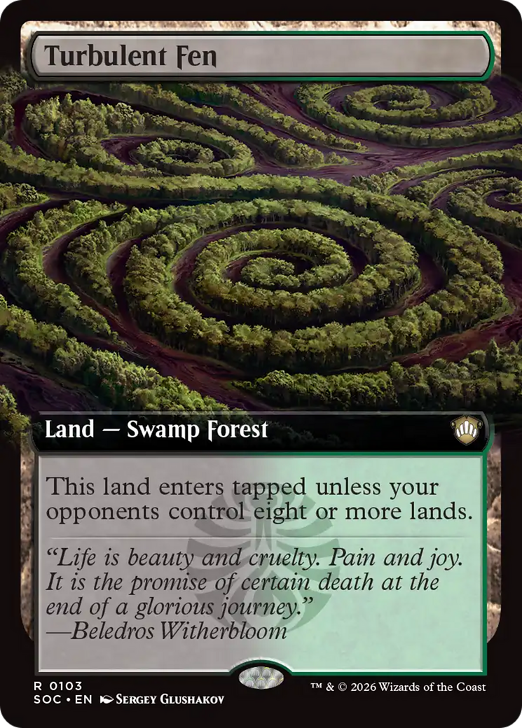 Turbulent Fen (Extended Art) [Secrets of Strixhaven Commander] | Gamers Paradise