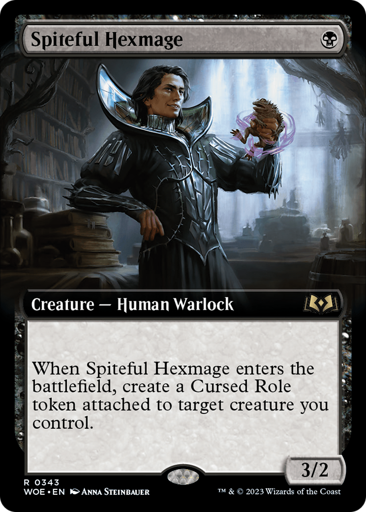 Spiteful Hexmage (Extended Art) [Wilds of Eldraine] | Gamers Paradise