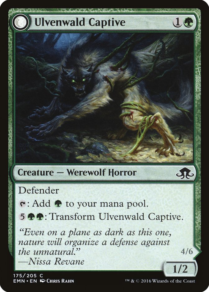 Ulvenwald Captive // Ulvenwald Abomination [Eldritch Moon] | Gamers Paradise
