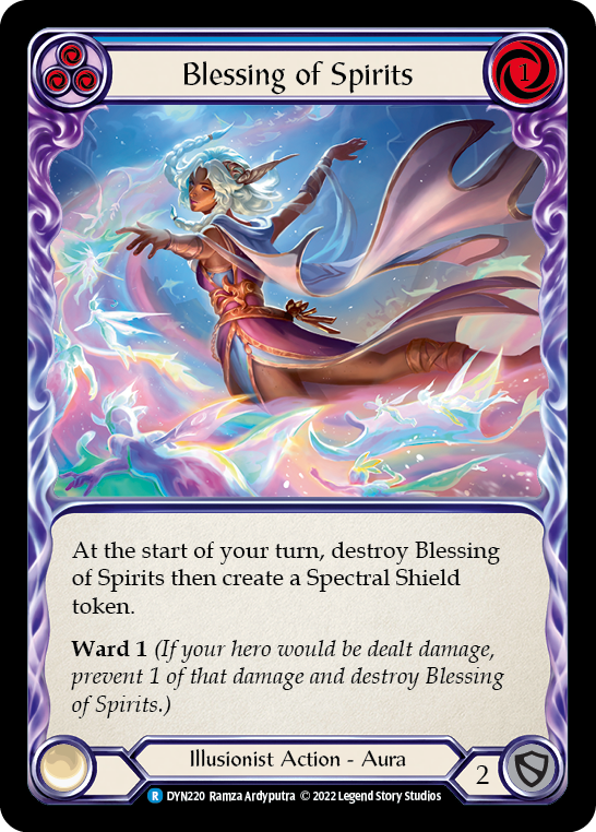 Blessing of Spirits (Blue) [DYN220] (Dynasty)  Rainbow Foil | Gamers Paradise