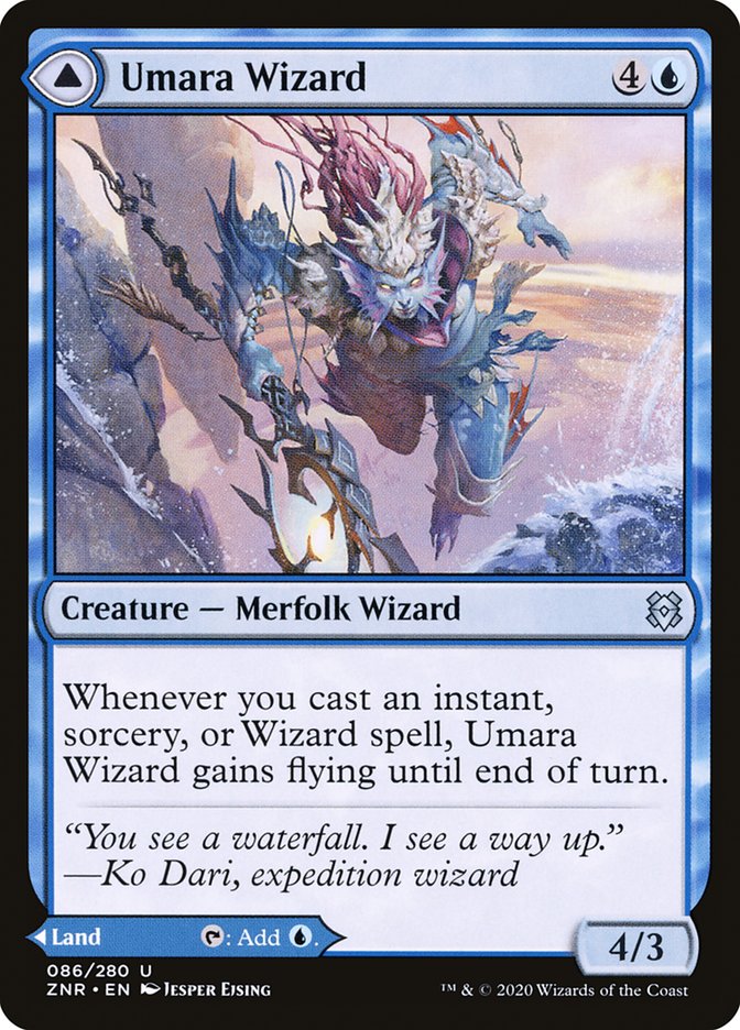 Umara Wizard // Umara Skyfalls [Zendikar Rising] | Gamers Paradise