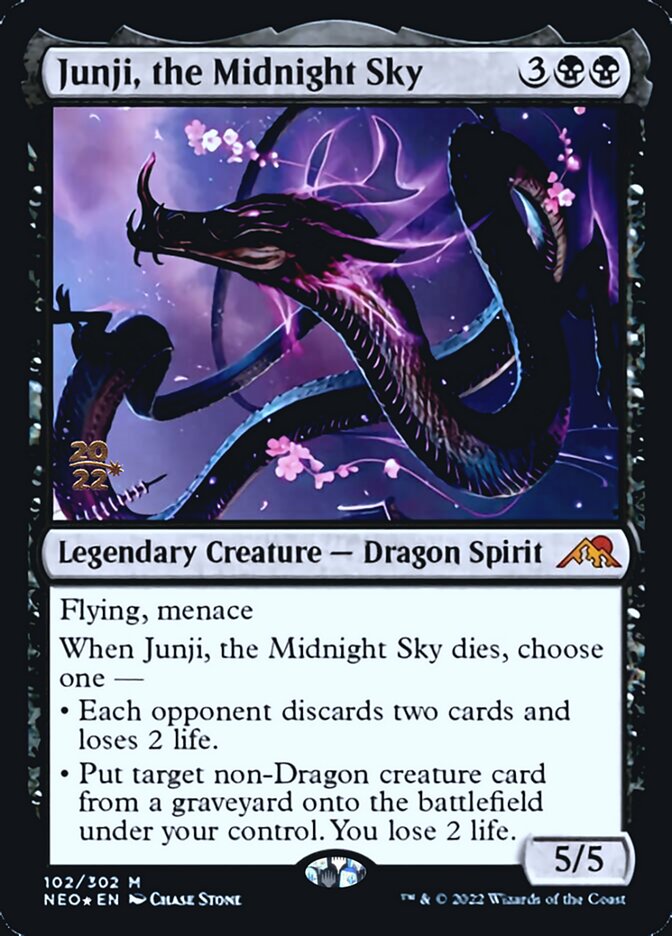 Junji, the Midnight Sky [Kamigawa: Neon Dynasty Prerelease Promos] | Gamers Paradise