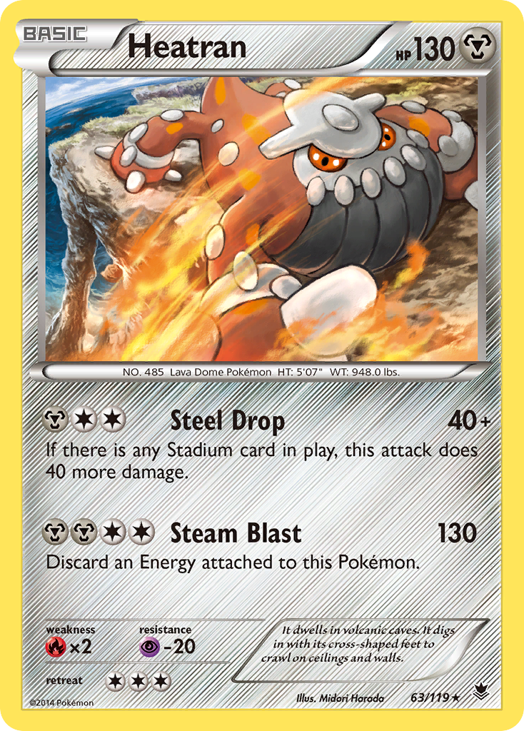Heatran (63/119) [XY: Phantom Forces] | Gamers Paradise