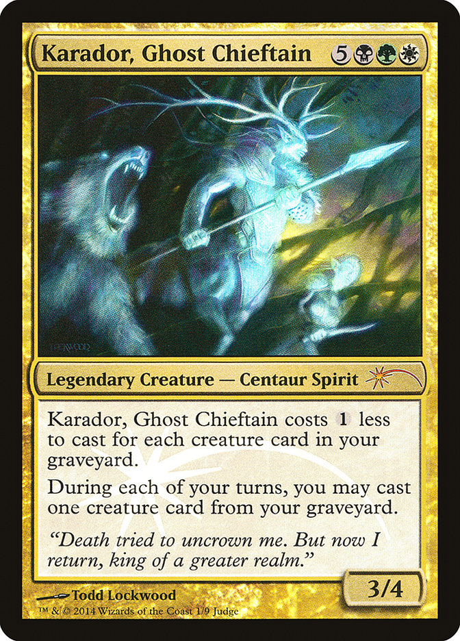 Karador, Ghost Chieftain [Judge Gift Cards 2014] | Gamers Paradise