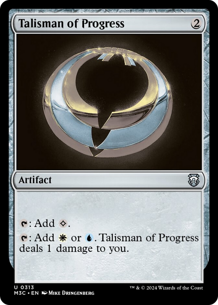 Talisman of Progress (Ripple Foil) [Modern Horizons 3 Commander] | Gamers Paradise