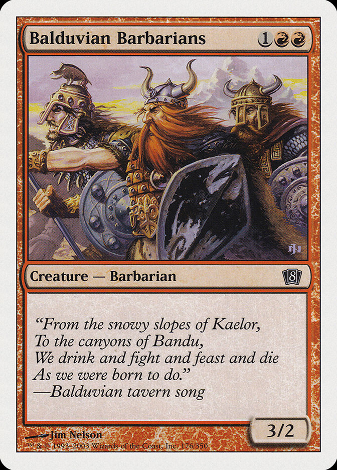 Balduvian Barbarians [Eighth Edition] | Gamers Paradise