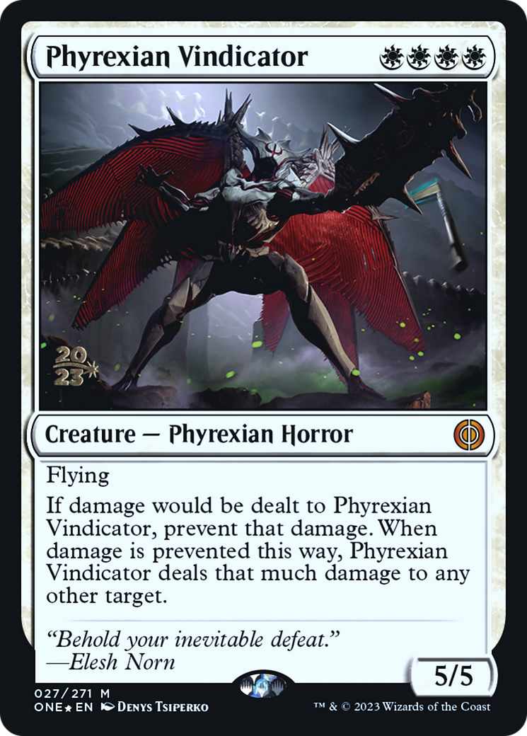 Phyrexian Vindicator [Phyrexia: All Will Be One Prerelease Promos] | Gamers Paradise